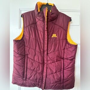 Women's Columbia University Of Minnesota Reversible Puffer Vest
